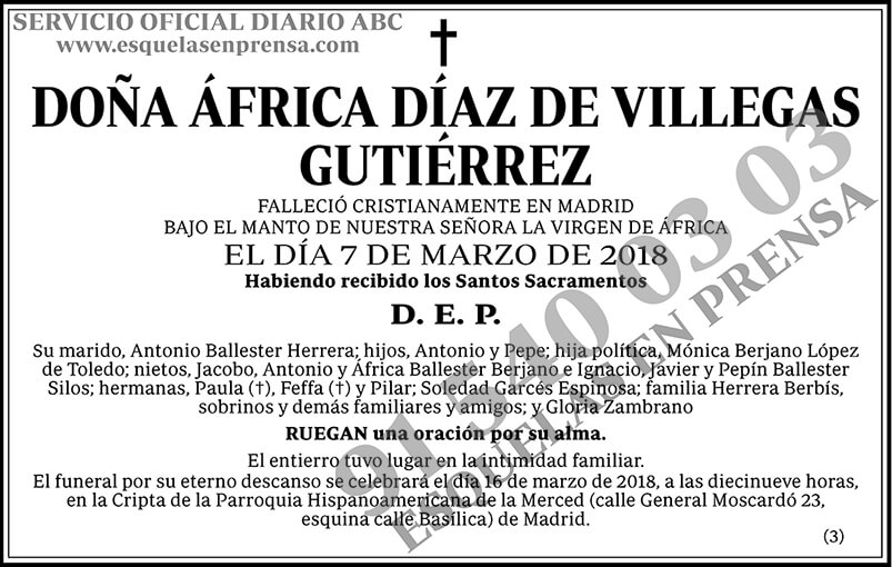 África Díaz de Villegas Gutiérrez